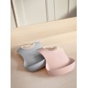 BabyBjörn Baby Bib -ruokalappu, 2 kpl, Grey / Powder Pink BabyBjörn Baby Bib -ruokalappu, 2 kpl, Grey / Powder Pink