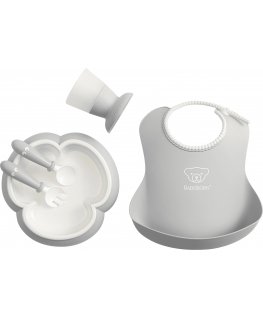 BabyBjörn Baby Dinner Set, 5 parts, gray