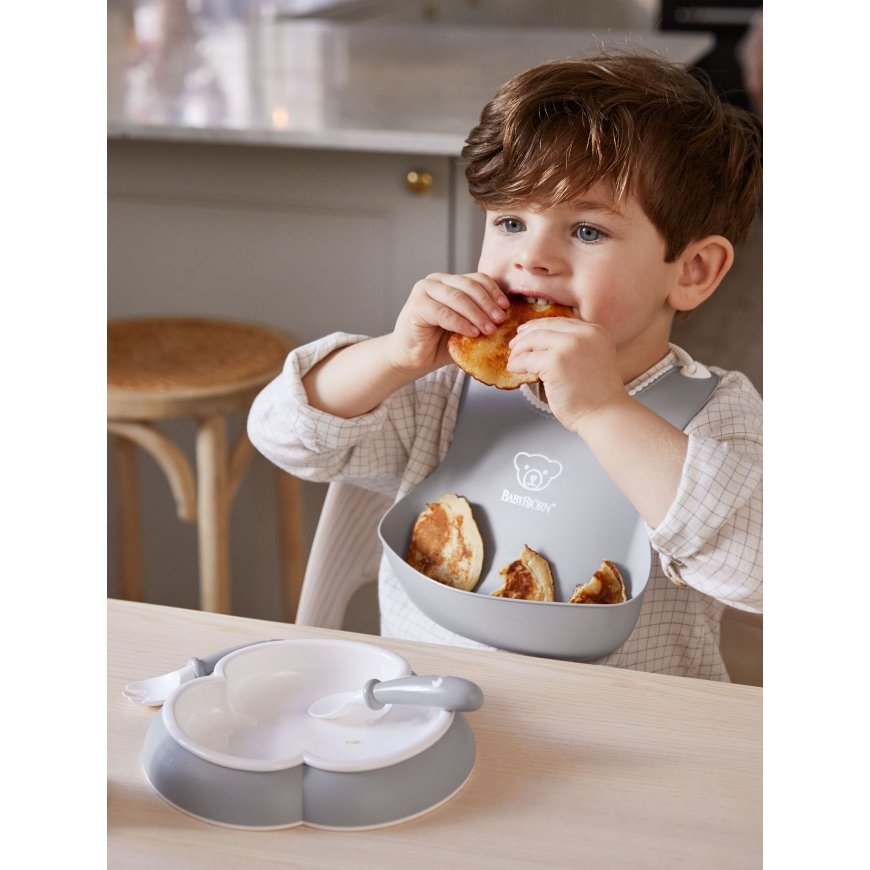 BabyBjörn Baby Dinner Set, 5 parts, gray – 2