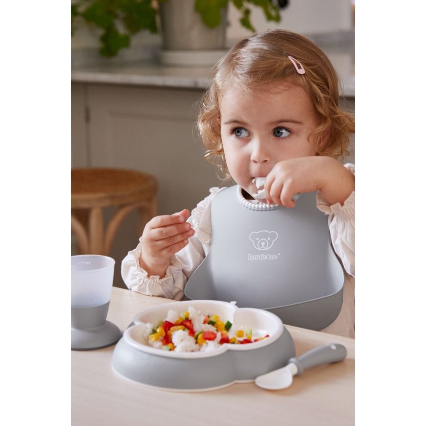 BabyBjörn Baby Dinner Set, 5 parts, gray – 3