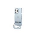 Guess Case for IPhone 13 Pro 6.1" GUHCP13LHTSGSB Hard Case Blue PC/TPU Transparent