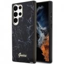 Guess dėklas skirtas Samsung Galaxy S23 GUHCS23SPCUMAK juodas HC PU/TPU Marble