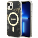 Dėklas Guess GUHMP14MHTMRSK iPhone 14 Plus 6.7" juoda|juodas hardcase Golden Marble MagSafe Dėklas Guess GUHMP14MHTMRSK iPhone 14 Plus 6.7" juoda|juodas hardcase Golden Marble MagSafe