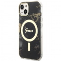 Dėklas Guess GUHMP14MHTMRSK iPhone 14 Plus 6.7" juoda|juodas hardcase Golden Marble MagSafe Dėklas Guess GUHMP14MHTMRSK iPhone 14 Plus 6.7" juoda|juodas hardcase Golden Marble MagSafe