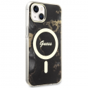 Case Guess GUHMP14MHTMRSK iPhone 14 Plus 6.7" black|black hardcase Golden Marble MagSafe Case Guess GUHMP14MHTMRSK iPhone 14 Plus 6.7" black|black hardcase Golden Marble MagSafe