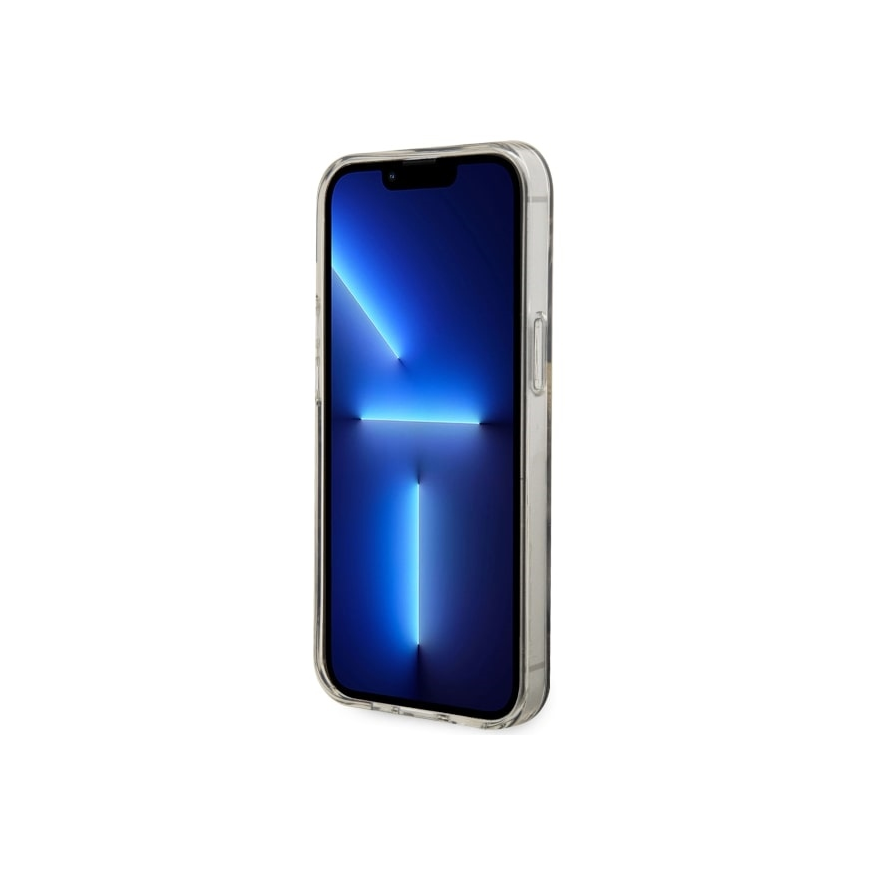 Dėklas Guess GUHMP14MHTMRSK iPhone 14 Plus 6.7" juoda|juodas hardcase Golden Marble MagSafe – 5