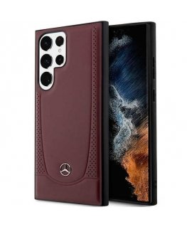 Mercedes case for Samsung Galaxy S23 Plus MEHCS23MARMRE red HC Leather Urban Bengale