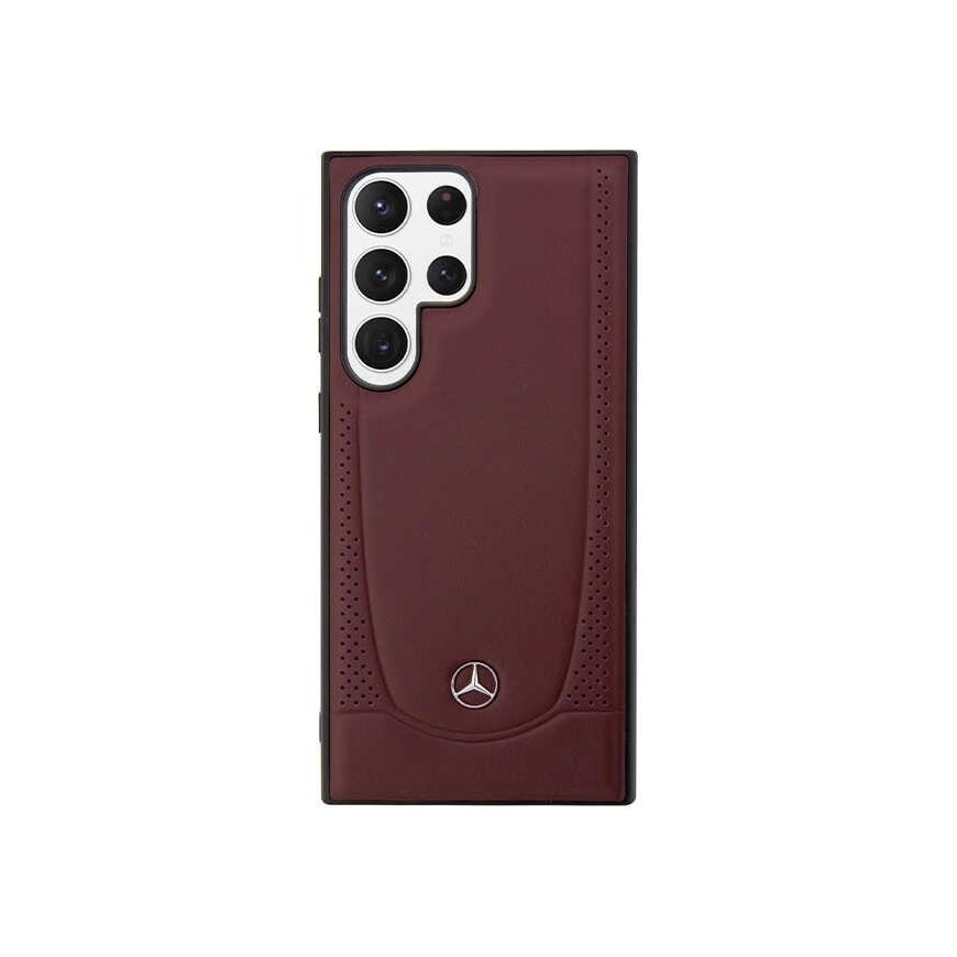 Mercedes dėklas Samsung Galaxy S23 Plus MEHCS23MARMRE raudonas HC Odinis Urban Bengale – 3