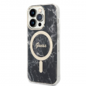 Guess Bundle Pack MagSafe IML Marble - Set for case + charger MagSafe iPhone 14 Pro (black/gold) Guess Bundle Pack MagSafe IML Marble - Set for case + charger MagSafe iPhone 14 Pro (black/gold)