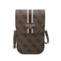 Case Guess PU 4G Printed Stripes Phone Bag Brown Case Guess PU 4G Printed Stripes Phone Bag Brown