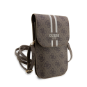 Dėklas Guess PU 4G Printed Stripes Phone Bag Brown Dėklas Guess PU 4G Printed Stripes Phone Bag Brown