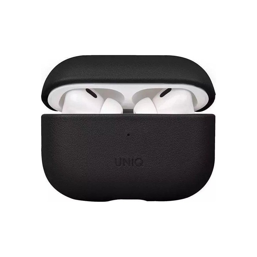 Ausinės Uniq Dėklas UNIQ Terra Apple AirPods Pro 2 Genuine Leather juoda/dallas juodas