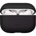 Earphones Uniq Case UNIQ Terra Apple AirPods Pro 2 Genuine Leather black/dark black Earphones Uniq Case UNIQ Terra Apple AirPods Pro 2 Genuine Leather black/dark black