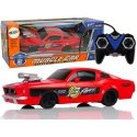 Lean Cars Nuotoliniu būdu valdomas sportinis Muscle Car automobilis 1:20, raudonas