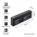QOLTEC 53064 AGM battery 12V 2.3Ah max. 34.5A QOLTEC 53064 AGM battery 12V 2.3Ah max. 34.5A