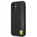 Ferrari FESAXHCP12SBK iPhone 12 mini 5.4 Black/Black On Track Carbon Stripe Hard Case Ferrari FESAXHCP12SBK iPhone 12 mini 5.4 Black/Black On Track Carbon Stripe Hard Case