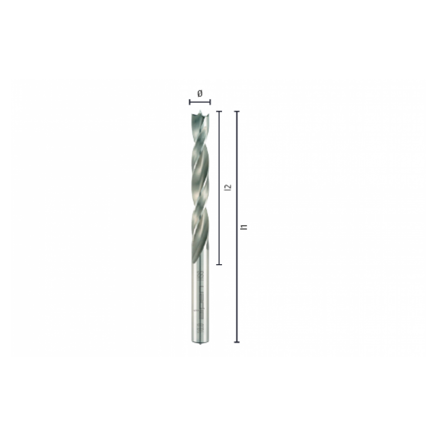 Drill Alpen 600093100 Foret hélicoïdal PTM 8 Profi, Gris, Set de 8 Pièces – 3