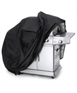 Hurtel Waterproof Tarpaulin BBQ Cover XL Black