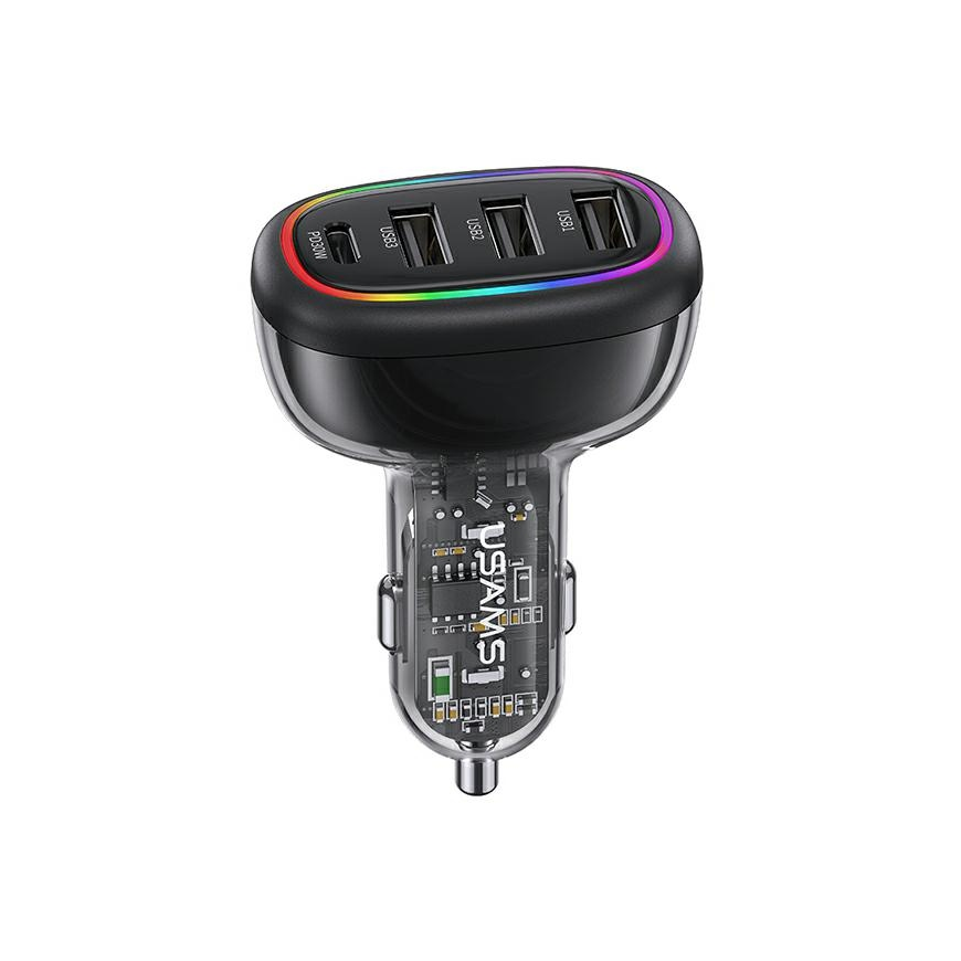 USAMS Ład. same 1xUSB-C 3xUSB-A C34 48W 3A+C PD Fast Charge black|black CC170CC01 (US-CC170)