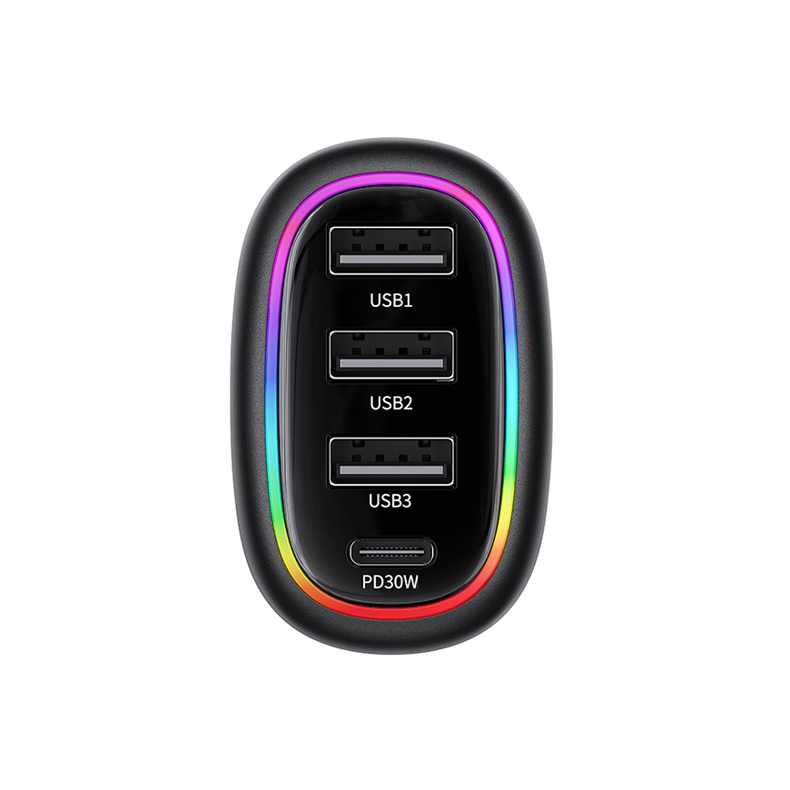 USAMS Ład. same 1xUSB-C 3xUSB-A C34 48W 3A+C PD Fast Charge black|black CC170CC01 (US-CC170) – 3