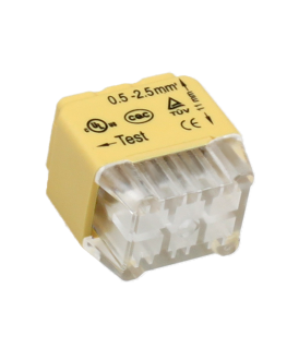 Orno 6 laidų įstumiama jungtis dvieilis vielai 0,75-2,5 mm ? IEC 300V / 24A 50 vnt.