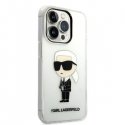 Dėklas Karl Lagerfeld case for iPhone 14 Pro Max 6,7" KLHCP14XHNIKTCT transparent hardcase Ikonik Karl Lagerfeld