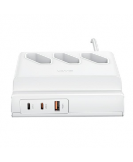 USAMS Listwa zasilająca 65W Super Si Fast Charging USB Extension Socket EU white|white CC160TC01 (US-CC160)