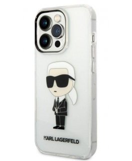 Case Karl Lagerfeld case for iPhone 14 Pro 6,1" KLHCP14LHNIKTCT transparent hardcase Ikonik Karl Lagerfeld