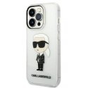 Dėklas Karl Lagerfeld case for iPhone 14 Pro 6,1" KLHCP14LHNIKTCT transparent hardcase Ikonik Karl Lagerfeld