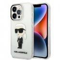 Dėklas Karl Lagerfeld case for iPhone 14 Pro 6,1" KLHCP14LHNIKTCT transparent hardcase Ikonik Karl Lagerfeld