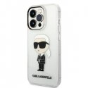 Case Karl Lagerfeld case for iPhone 14 Pro 6,1" KLHCP14LHNIKTCT transparent hardcase Ikonik Karl Lagerfeld
