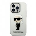 Case Karl Lagerfeld case for iPhone 14 Pro 6,1" KLHCP14LHNIKTCT transparent hardcase Ikonik Karl Lagerfeld