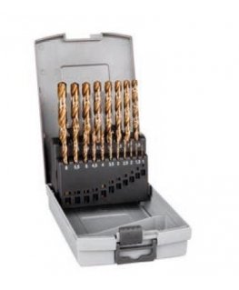 Grąžtas ALPEN 65600019100 Spiral Drill Case DIN338RN HSS Cobalt Grip KM19 Diameter 1.0-10.0 mm 19 Pieces Sidabrinis