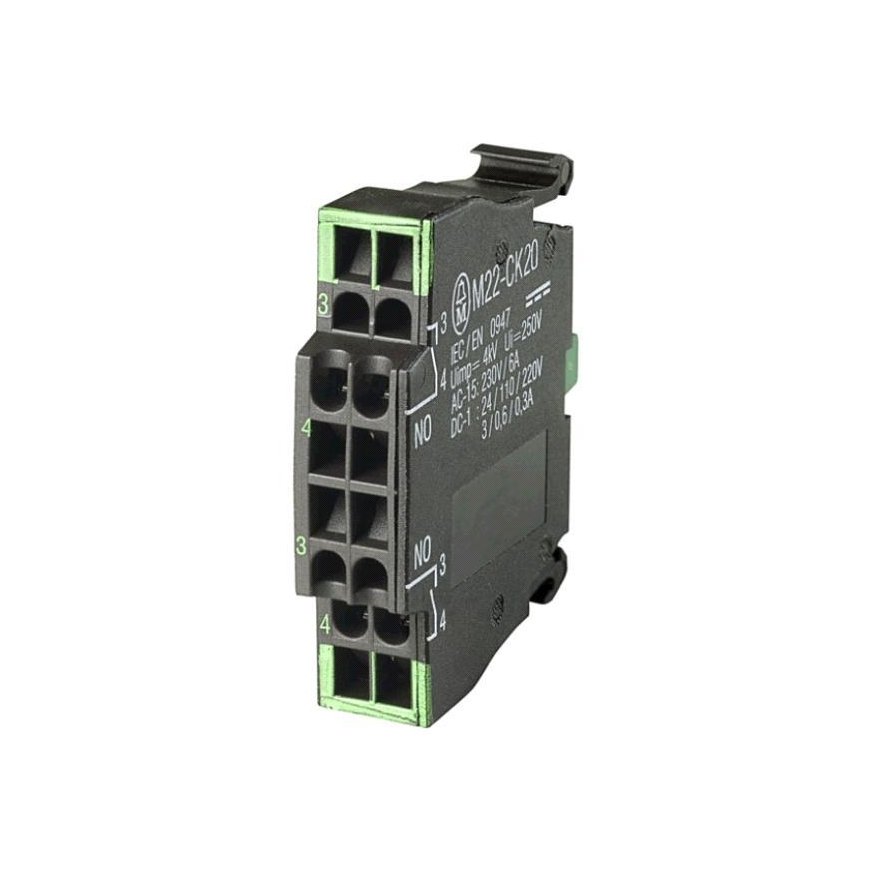 „Eaton“ pagalbinis kontaktas M22-CK20 2Z priekinis tvirtinimas 107898