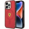 Case Ferrari case for iPhone 14 Pro 6.1" FEHMP14LURKR red hardcase Magsafe Translucent Case Ferrari case for iPhone 14 Pro 6.1" FEHMP14LURKR red hardcase Magsafe Translucent