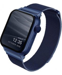 Smart watch Apple 4/5/6/SE metal strap, Blue, 40mm