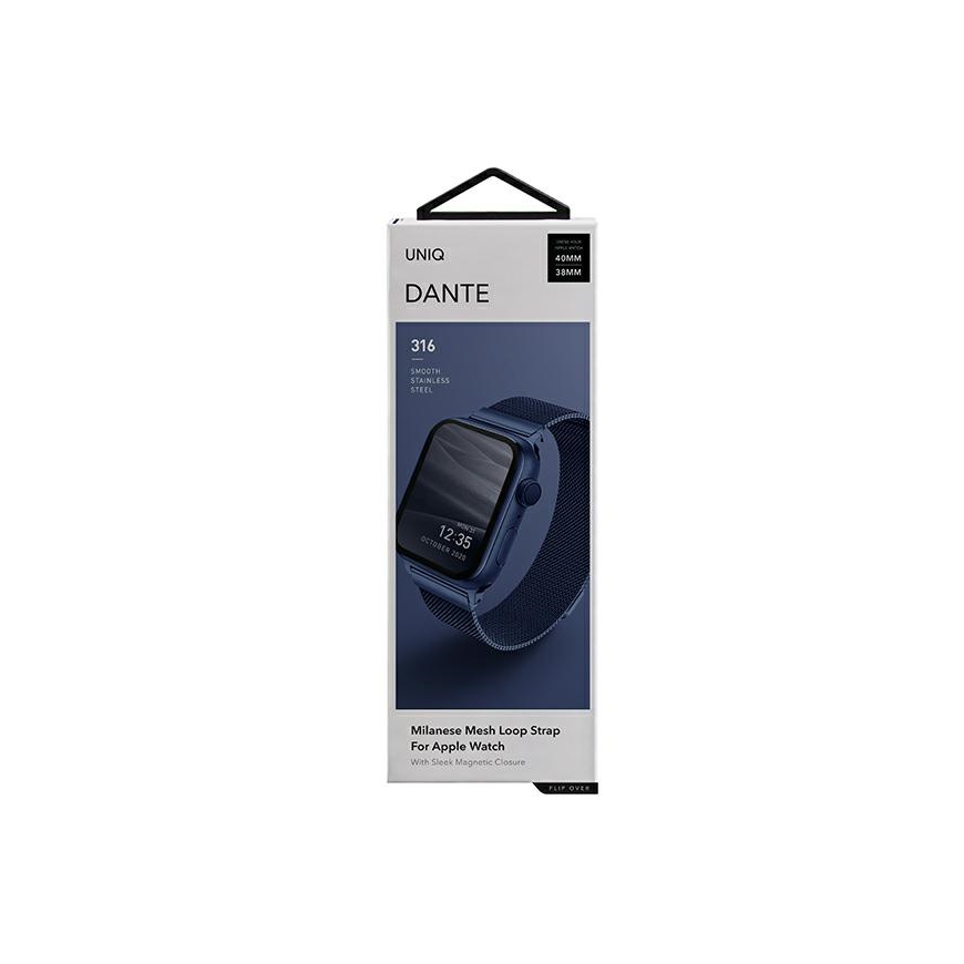 Smart watch Apple 4/5/6/SE metal strap, Blue, 40mm – 3