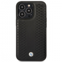 Dėklas BMW BMHMP14X22RFGK iPhone 14 Pro Max 6,7" juoda/juodas Leather Diamond Pattern MagSafe Dėklas BMW BMHMP14X22RFGK iPhone 14 Pro Max 6,7" juoda/juodas Leather Diamond Pattern MagSafe