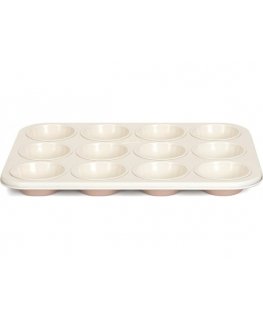 Patisse bun form 35 x 27 cm steel copper/white