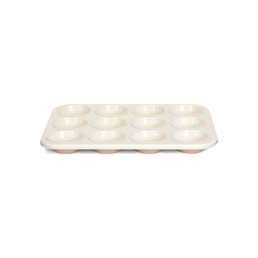 Patisse bun form 35 x 27 cm steel copper/white