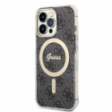 Guess Bundle Pack MagSafe 4G - Set for case + charger MagSafe iPhone 13 Pro Max (black/gold)