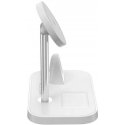 Charger Tech-Protect Wireless charger MagSafe Tech-protect Qi15W A22 3in1 Magnetic Wireless Charger White