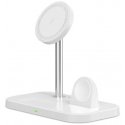 Įkroviklis Tech-Protect Įkroviklis bezprzewodowa MagSafe Tech-protect Qi15W A22 3in1 Magnetic Wireless Charger Baltas Įkroviklis Tech-Protect Įkroviklis bezprzewodowa MagSafe Tech-protect Qi15W A22 3in1 Magnetic Wireless Charger Baltas