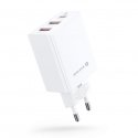 Evelatus Travel Charger EU Wall 3 Ports 32W USB-C / USB-A2 ETC06 Baltas Evelatus Travel Charger EU Wall 3 Ports 32W USB-C / USB-A2 ETC06 Baltas
