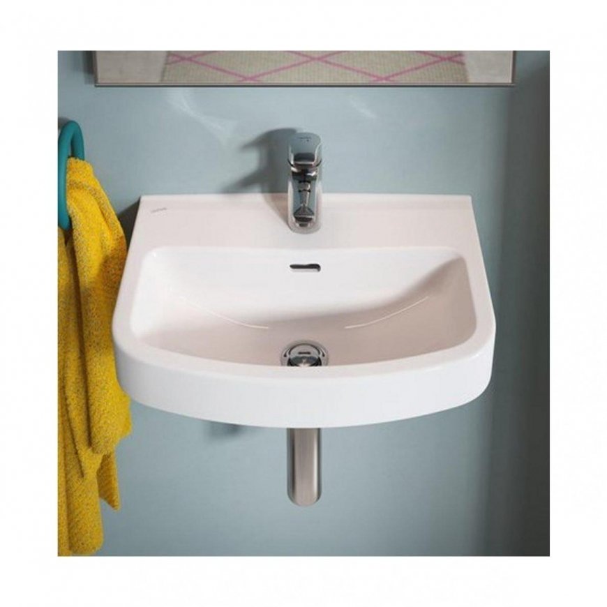 Laufen Pro Nordic praustuvas 60x42cm su maišytuvo anga, baltas – 4