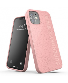 Case SuperDry Snap iPhone 12 mini Compostable Case pink 42620