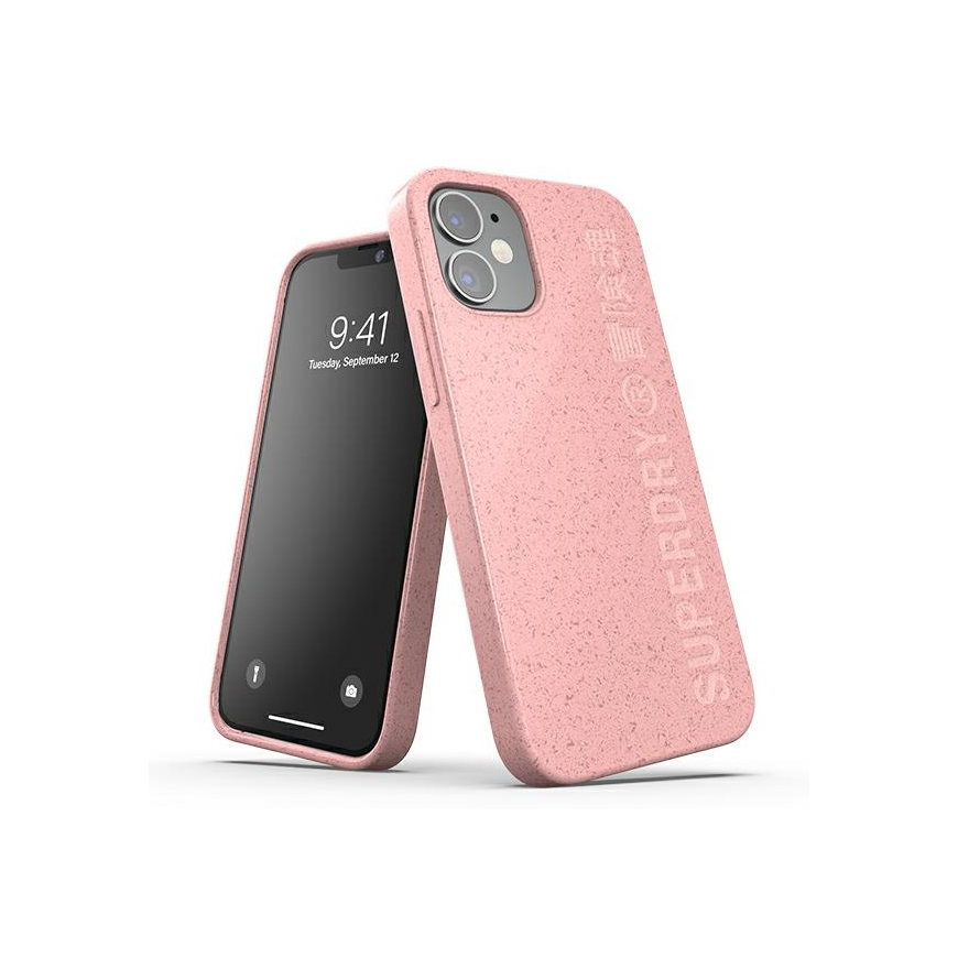 Case SuperDry Snap iPhone 12 mini Compostable Case pink 42620