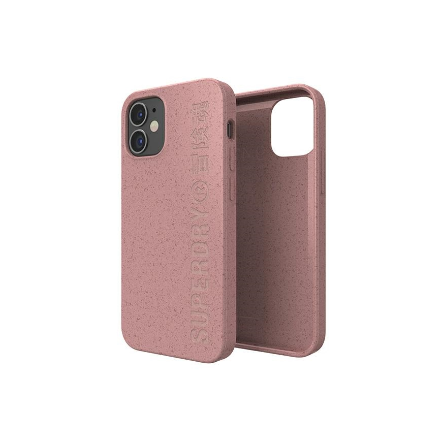 Dėklas SuperDry Snap iPhone 12 mini Compostable Case rožinė|pink 42620 – 3