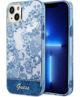 Guess Case Guess GUHCP14MHGPLHB Apple iPhone 14 Plus blue/blue hardcase Porcelain Collection