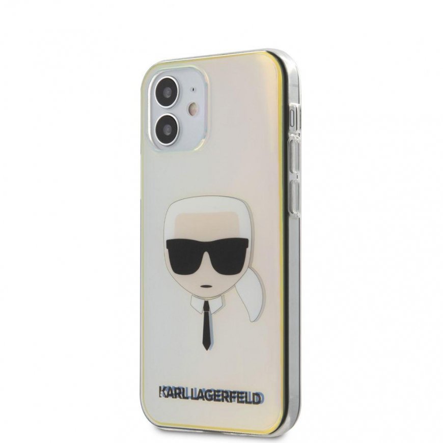 Karl Lagerfeld KLHCP12SPCKHML iPhone 12 mini 5.4" multicolor hardcase Iridescent Karl`s Head
